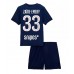 Paris Saint-Germain Warren Zaire-Emery #33 Barnkläder Hemma matchtröja till baby 2025-26 Kortärmad (+ Korta byxor) Billigt